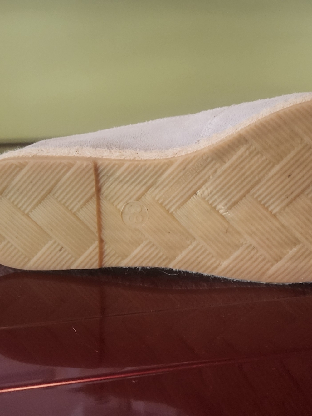 FABIOLAS ESPADRILLES size 38 / 8 / Taupe Suede Leather Upper / GUC - Picture 4 of 7
